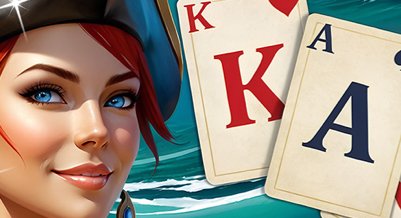 Solitario Klondike - Isla del Tesoro - crazygames