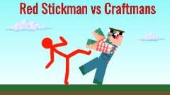 Stickman Rojo contra Artesano - crazygames