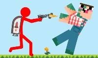 Red Stickman contra Craftmans 2 - crazygames