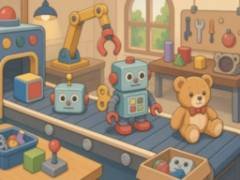 Cinta transportadora de la fábrica de juguetes - crazygames